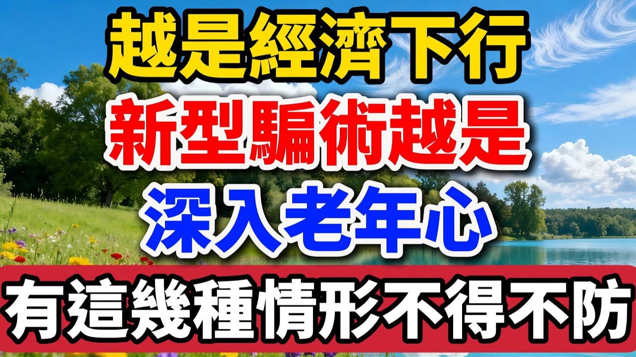 越是經濟下行，新型騙術越是深入老年心，有這幾種情形不得不防【老羅談人生】#晚年生活 #中老年生活 #為人處世 #生活經驗 #情感故事 #老人 #幸福人生 #talks