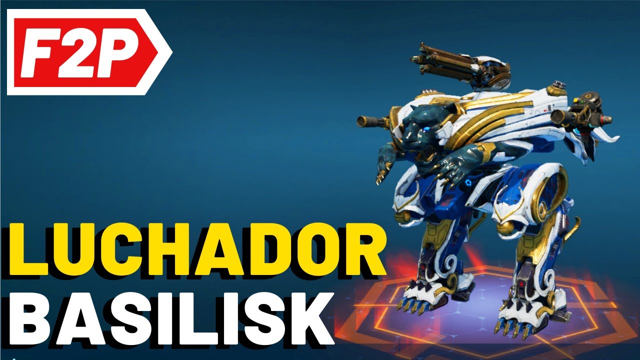 War Robots Luchador Basilisk Krait - Free to Play Hangar Gameplay (No Commentary) WR F2P