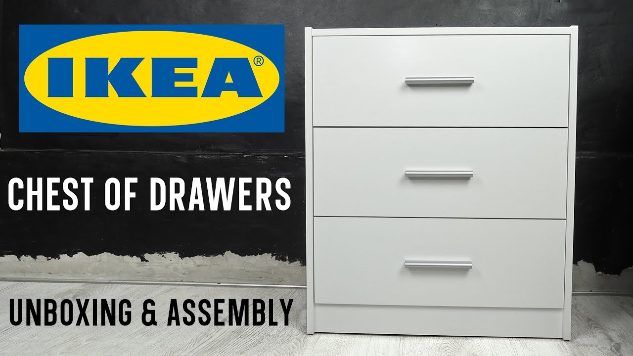 IKEA Vigrestad Chest Of Drawers 60x70cm White - Dresser - Unboxing & Assembly - 303.033.26 - 16781