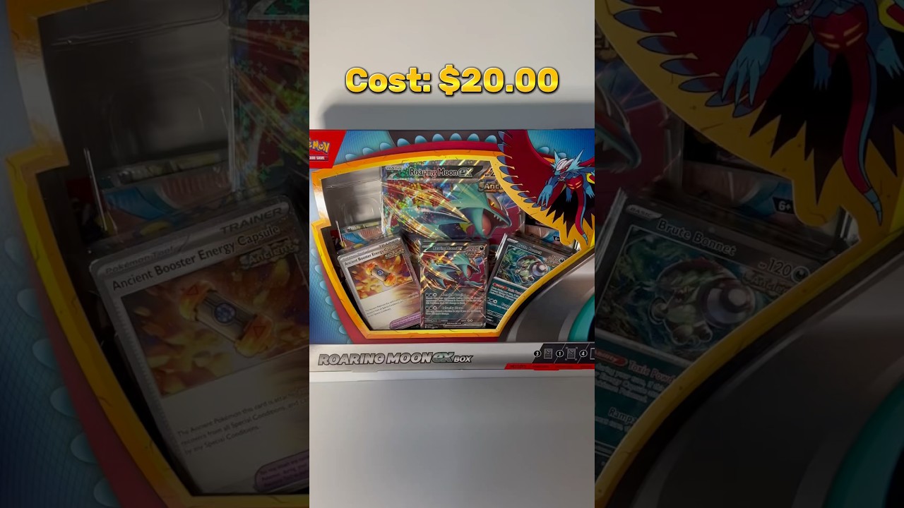Roaring Moon ex Pokemon Card Unboxing