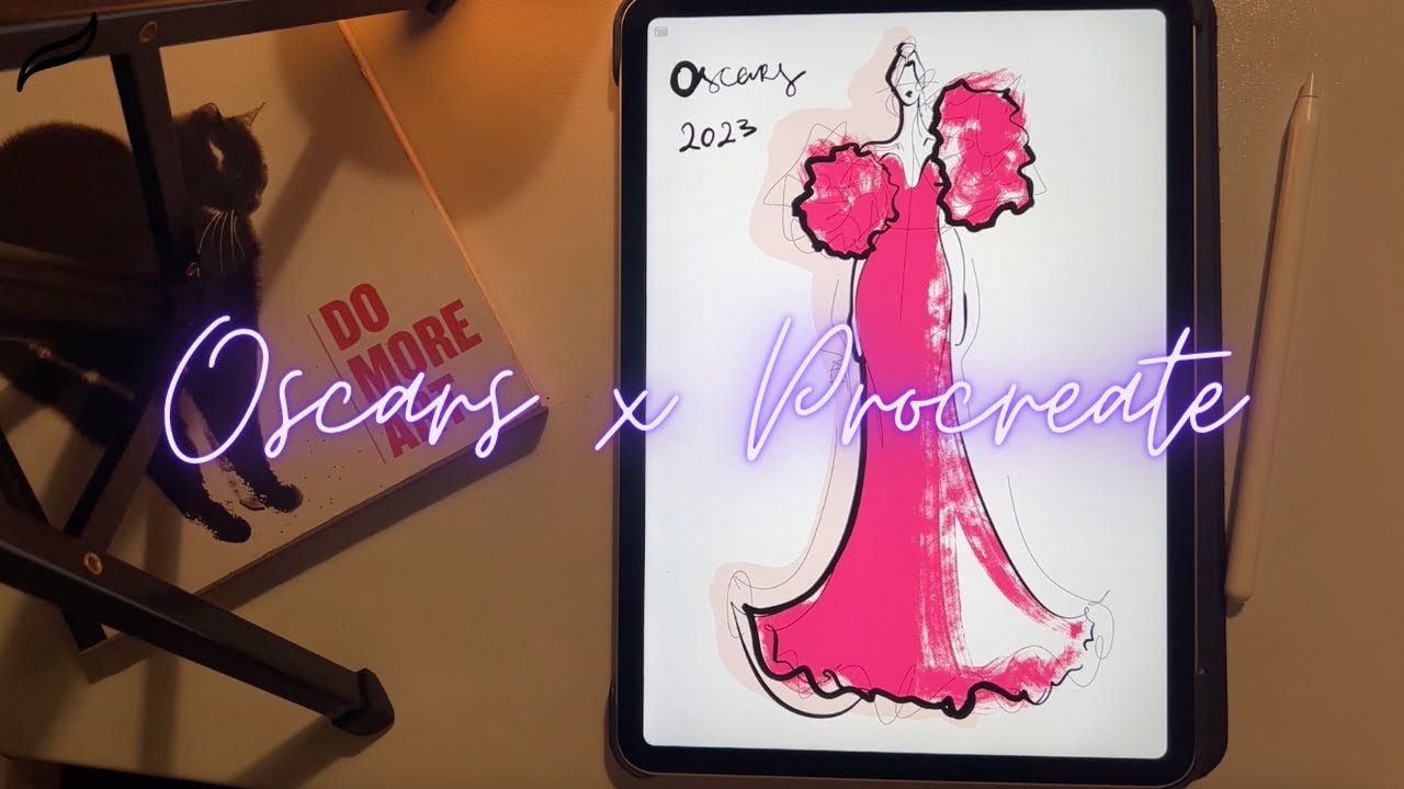 FASHION ILLUSTRATION IN PROCREATE / Digital fashion art tutorial sketching on iPad Pro