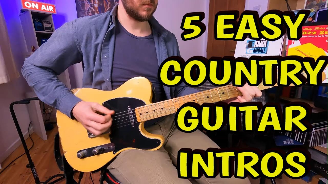 5 Easy Country Guitar Intros -  Beginner Guitar Lesson