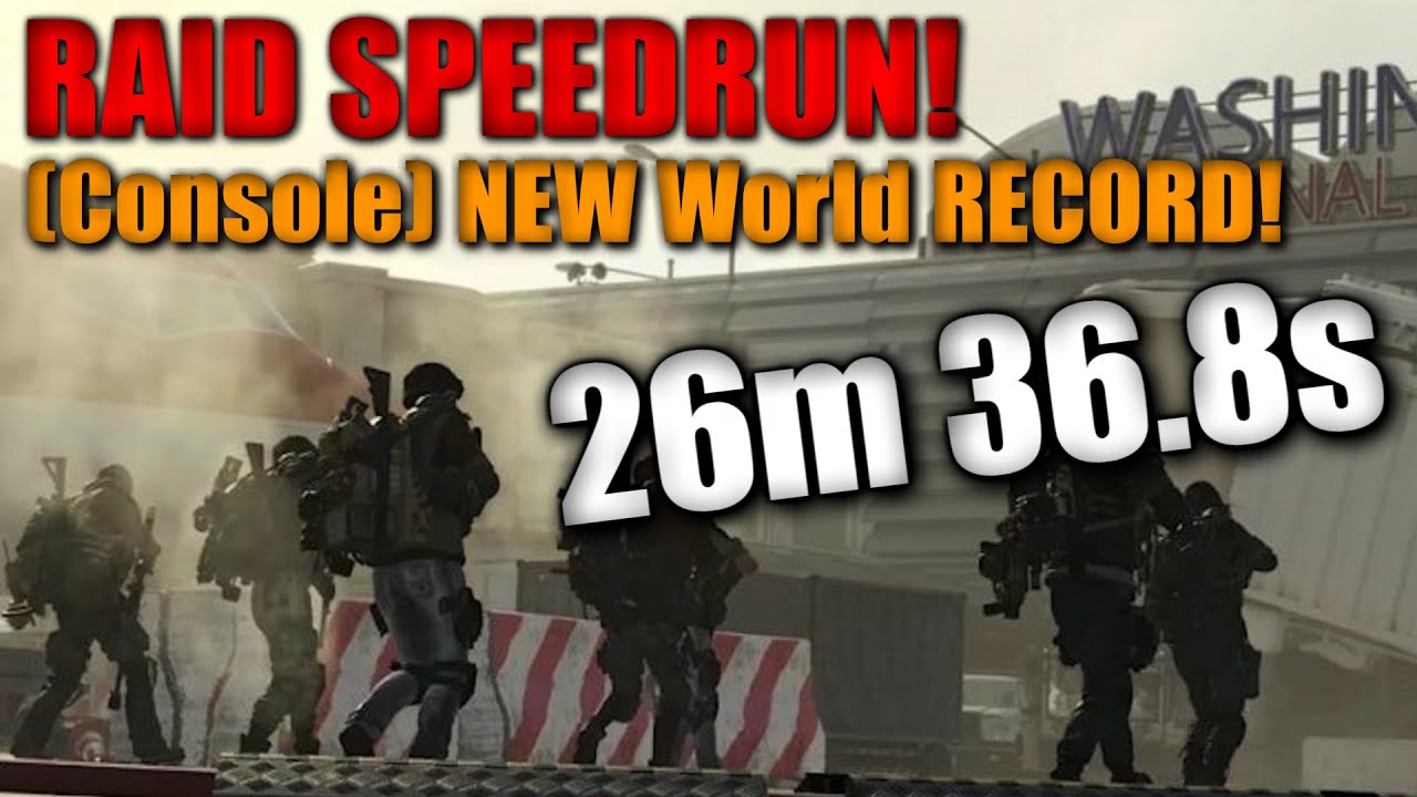 The Division 2: RAID WORLD RECORD RUN ON CONSOLE (PS4) - 26 MINUTES - FASTEST SPEEDRUN!