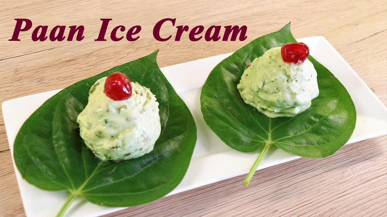 Paan Ice Cream | Betel Leaves Ice Cream | Ice Cream Without Ice Cream Maker