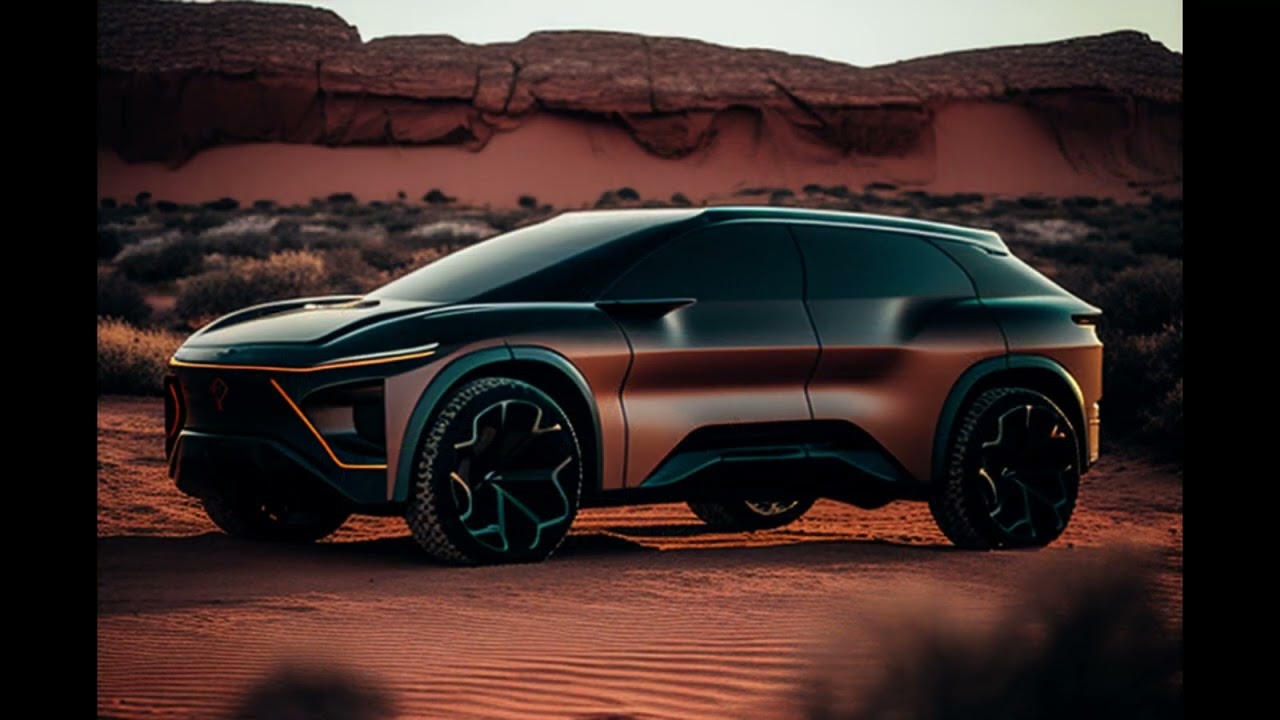 An SUV (Sport Utility Vehicle) controlled by artificial intelligence (AI)