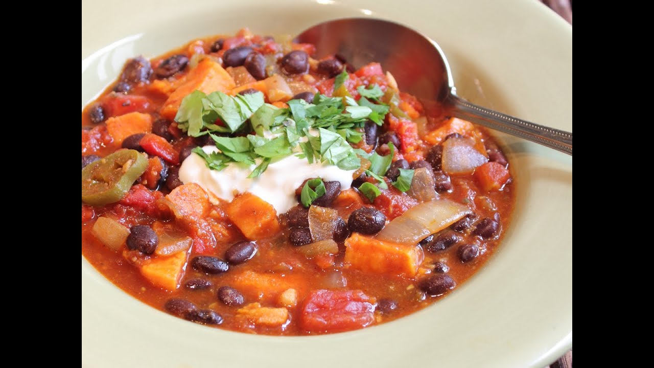 Sweet Potato & Black Bean Chili - Help Fight Childhood Malnutrition!
