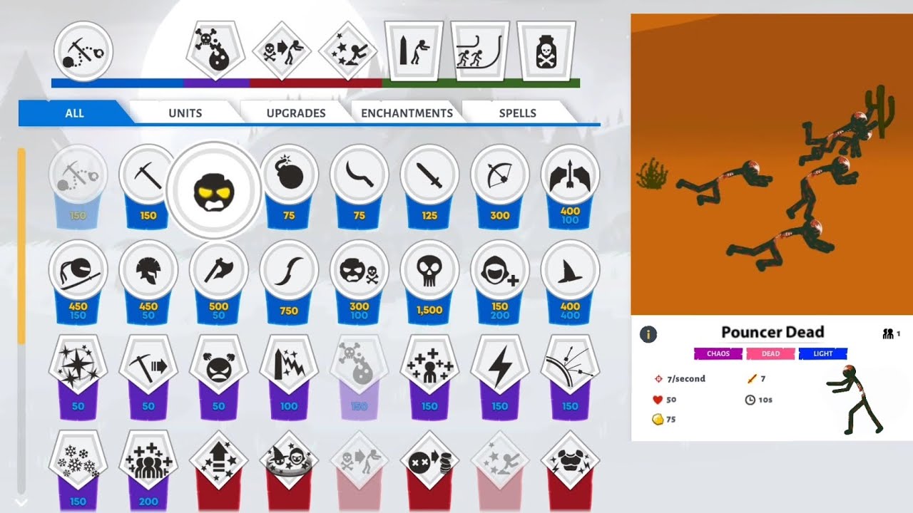 NEW STICK WAR 3 POUNCER DEAD CONCEPT!!!