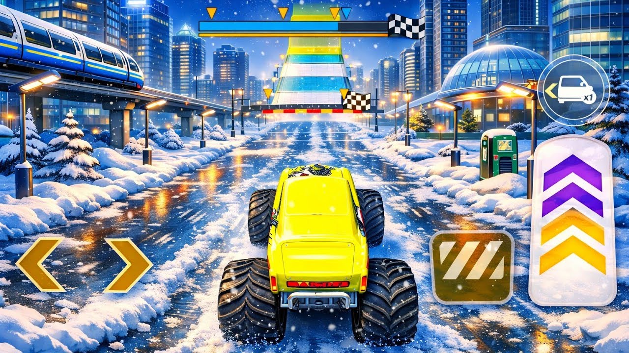 INSANE Monster Truck Stunts & Car Crushing on Impossible Ramps! (Extreme Racing Game)