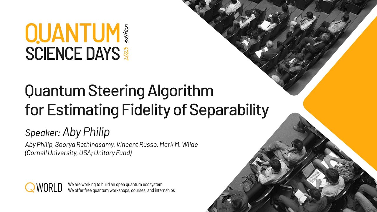 Quantum Steering Algorithm for Estimating Fidelity of Separability | QSD2023