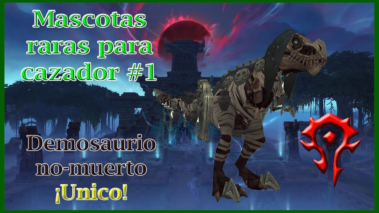 Mascotas raras para cazador #1 Demosaurio no-muerto con armadura gris