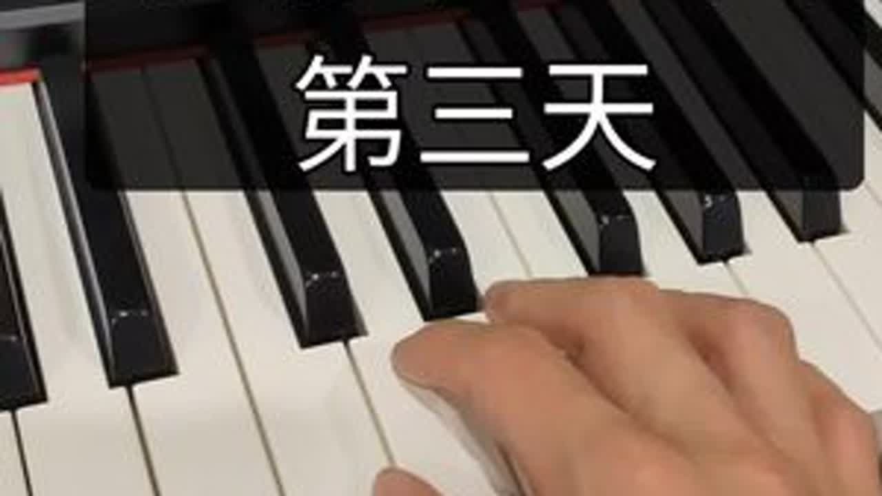 挑战教零基础学钢琴100天 第三天 #挑战教零基础学钢琴100天 #0基础学钢琴 #成人钢琴 第三天 打卡写第三天即可 有疑问评论区留言