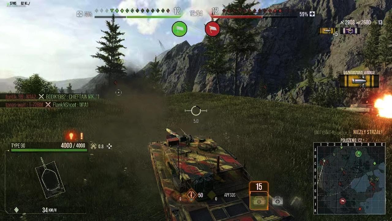 World of Tanks_Dobra gra wierza samoczynnie obraca się w tył