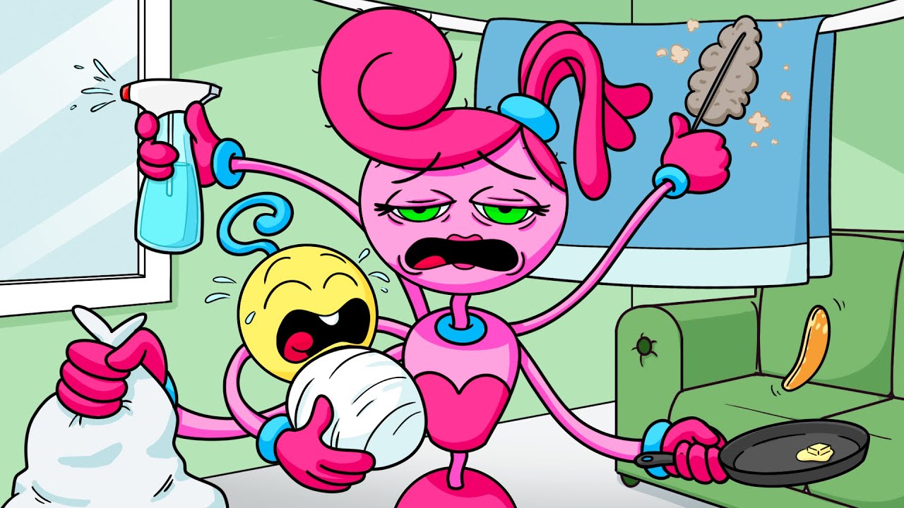 A DAY in the LIFE of MOMMY LONG LEGS! (Cartoon Animation)