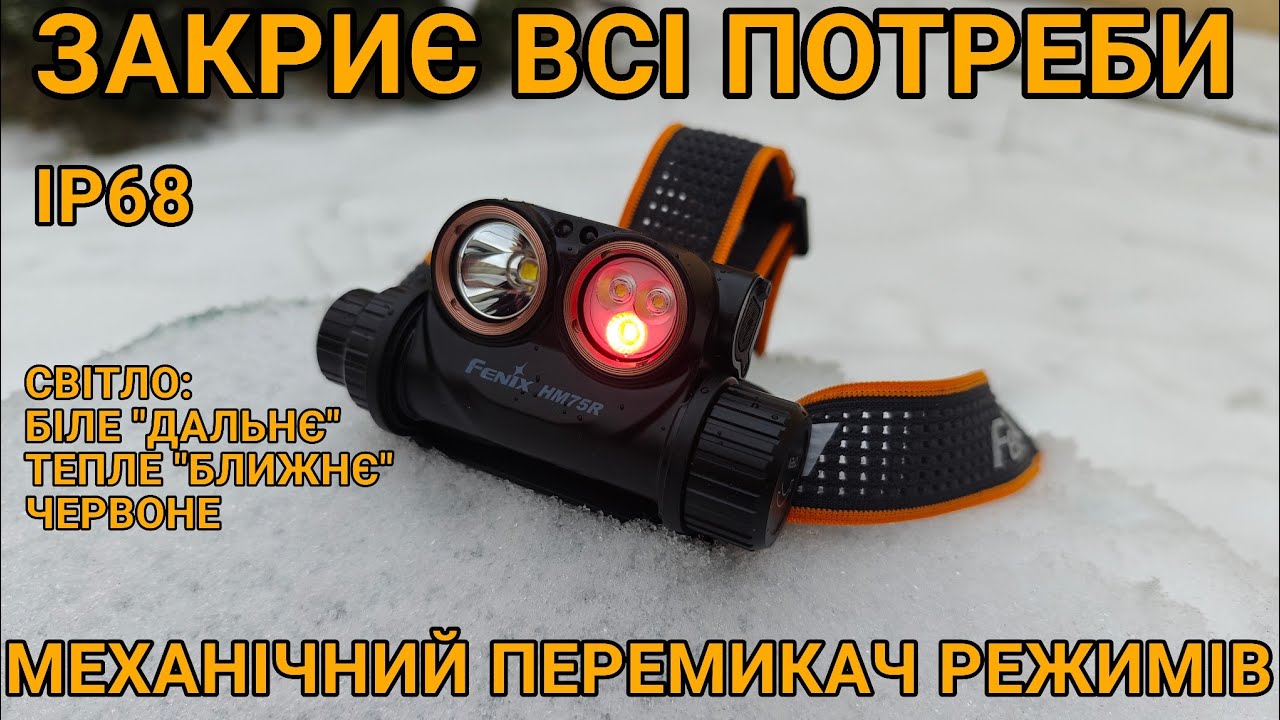 Тест та огляд Fenix HM75R SE, налобний ліхтар на всі випадки життя