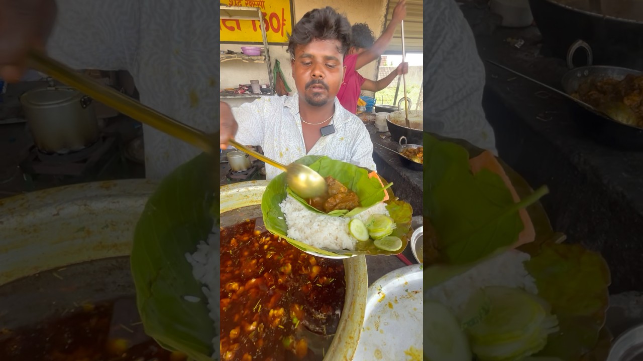 Look brother we serve you mutton and rice for just Rs 150 #foodie #indianstreetfood #streetfood