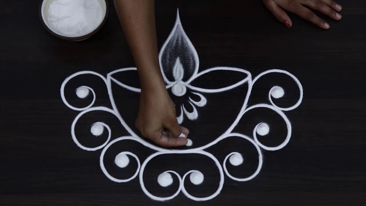 Simple and Easy Diwali Kolams with 3x1 dots | Simple 3 dots Muggulu | Daily Rangoli Designs