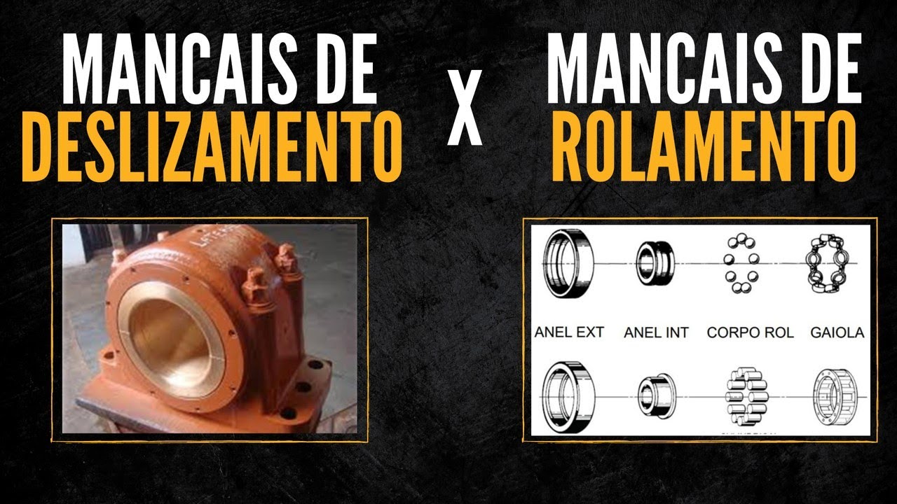 Principais diferen&ccedil;as entre mancais de deslizamento e mancais de rolamento