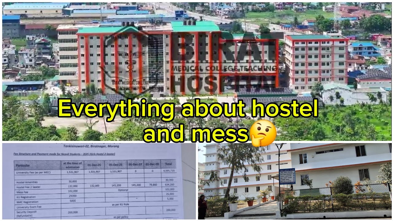 Everything about hostel and mess of bmc🤔 #biratmedicalcollegeandteachinghospital #bmcth #hostel 