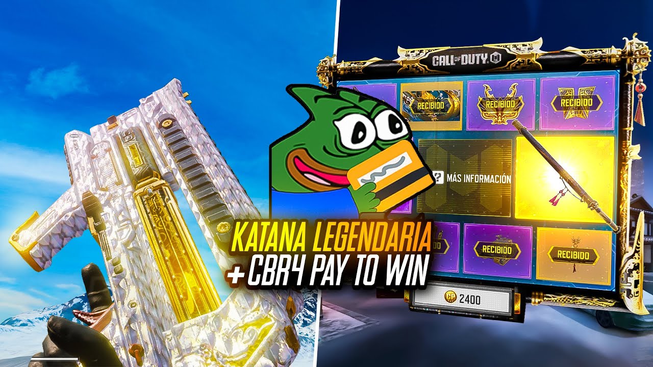 Comprando la NUEVA ESPADA Legendaria + CBR4 Pay to win | COD mobile