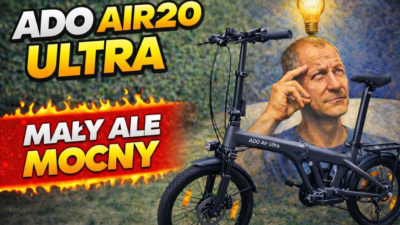 TEN ELEKTRYCZNY SKŁADAK MNIE ZASKOCZYŁ.ADO air 20 ULTRA 