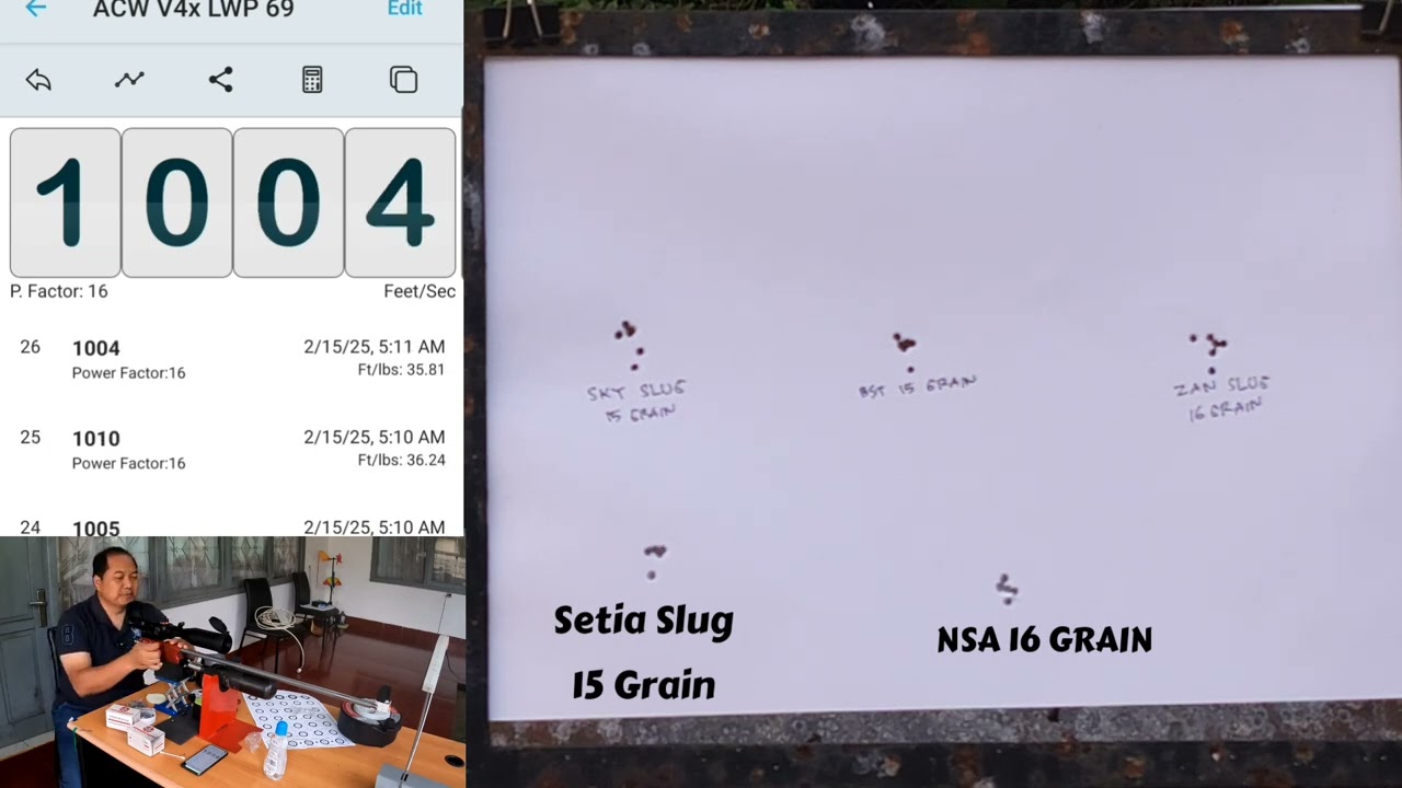 Tes Akurasi Sky, BST, ZAN, NSA, Setia Slug on LW Polygon 69 Cm, Sesuai Request...😊