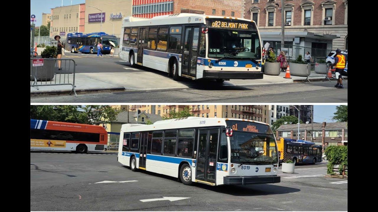 MTA/ NICE bus: Jamaica 168 St Bus Terminal Action 