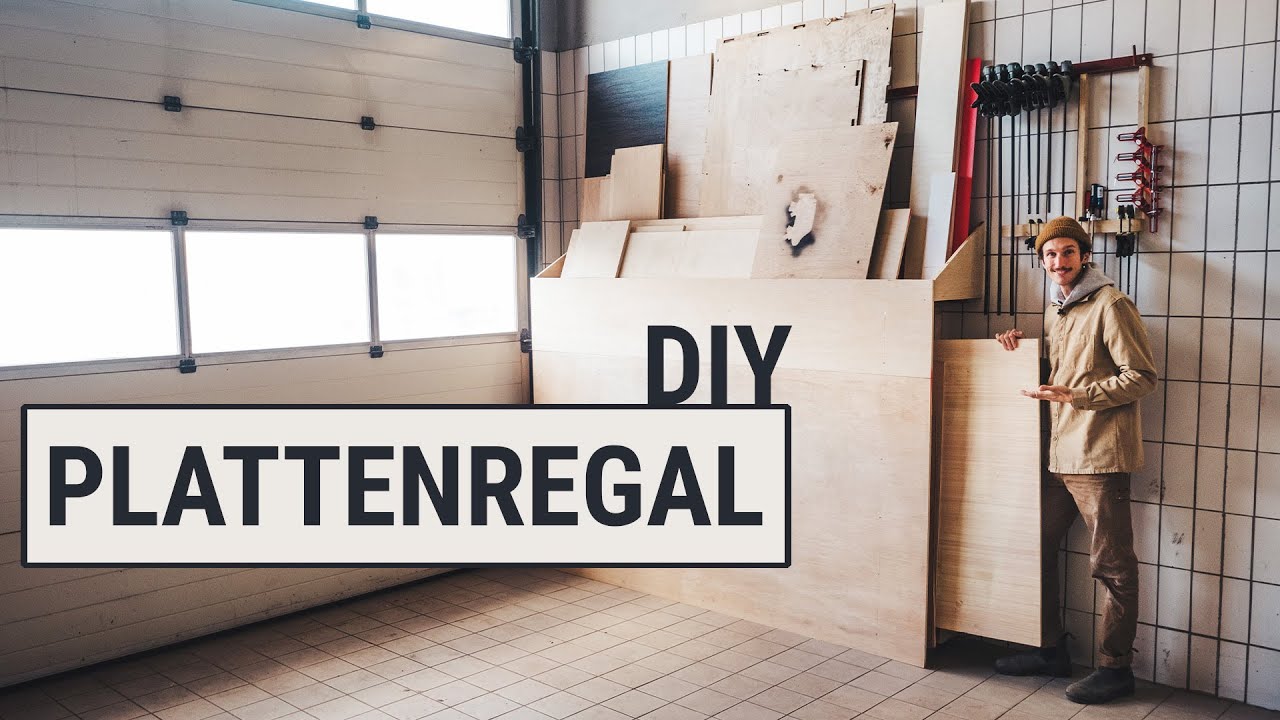 stehendes Plattenregal & Holzlager - Ordnung f&uuml;r die DIY Werkstatt