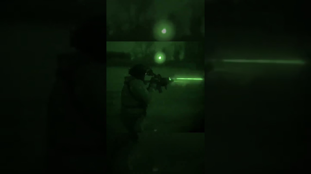 Some full auto night vision shooting with the Mk18 Mod 0 AR-15.