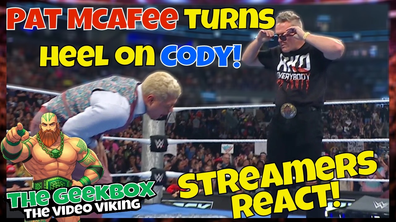 Реакция стримеров! Пэт МакАфи предает Коди Роудса!! #wwe #smackdown #wrestling