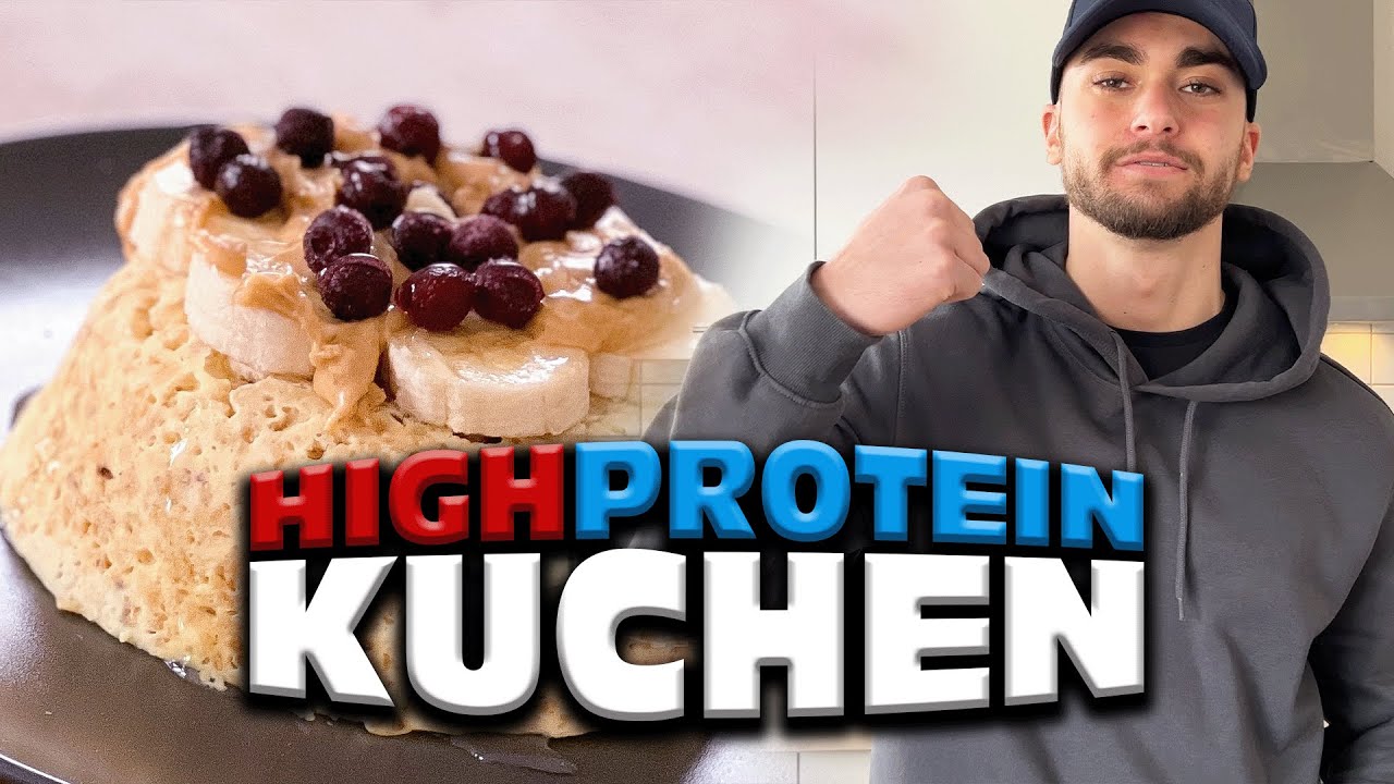 EASY PROTEIN KUCHEN in 3 Minuten! ÜBER 50g EIWEISS!