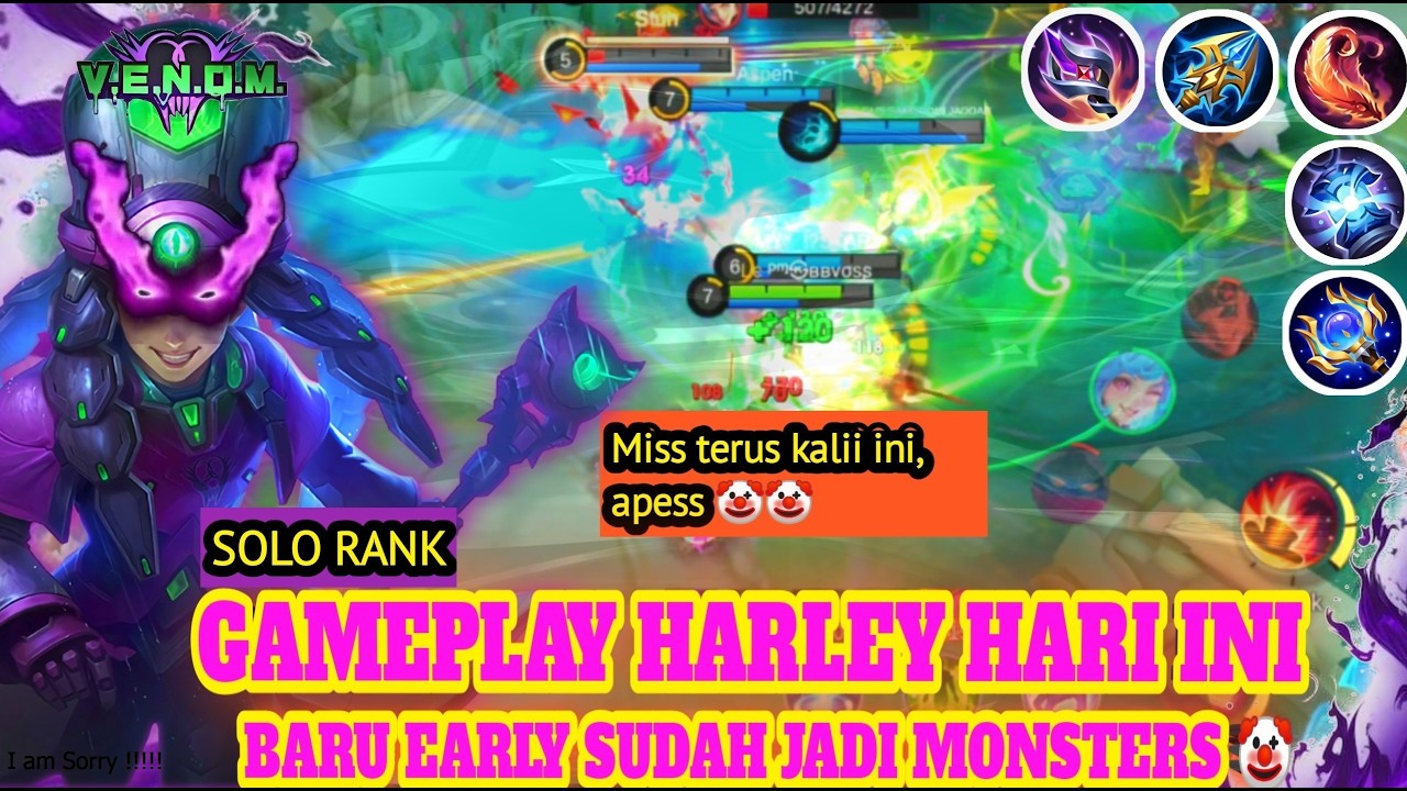 HARLEY JUNGLER NEW BUILD 2026||BISA DICOB UNTUK KALIAN YANG MAIN SOLO RANK||#harley #mobilelegends