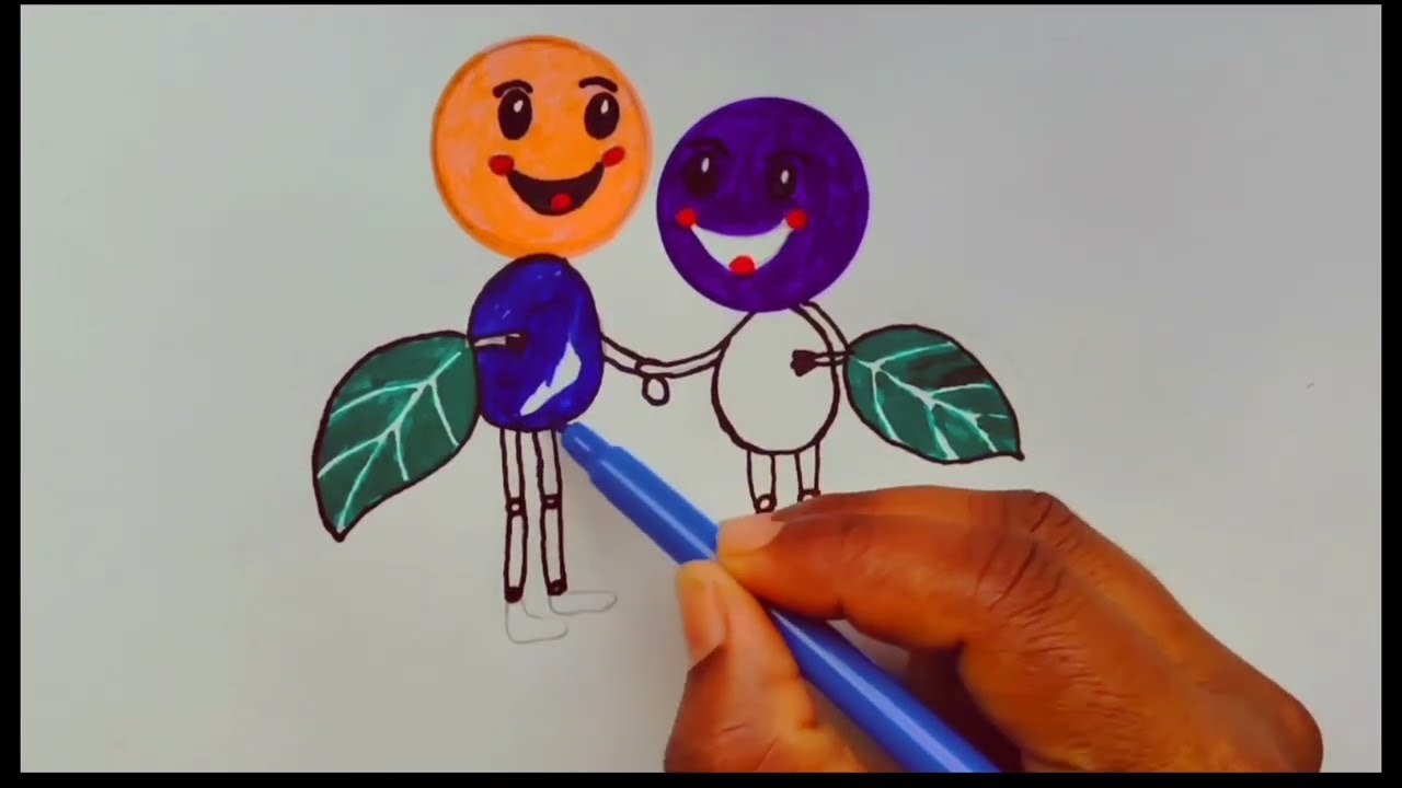 😊 Smile Friend Drawing |Cute Best Friends Easy Drawing Step by Step✏️💖 