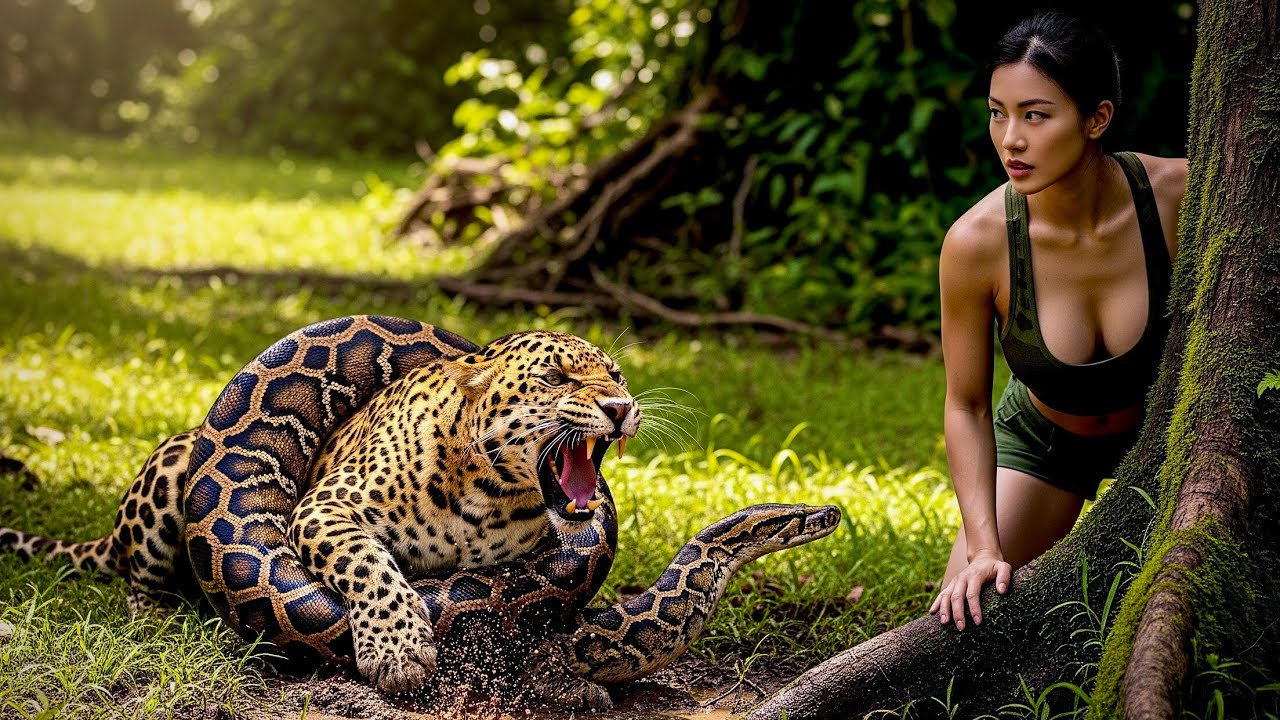 Survival in The Jungle, Accidentally Witnessed The Battle Between Leopard And Giant Python