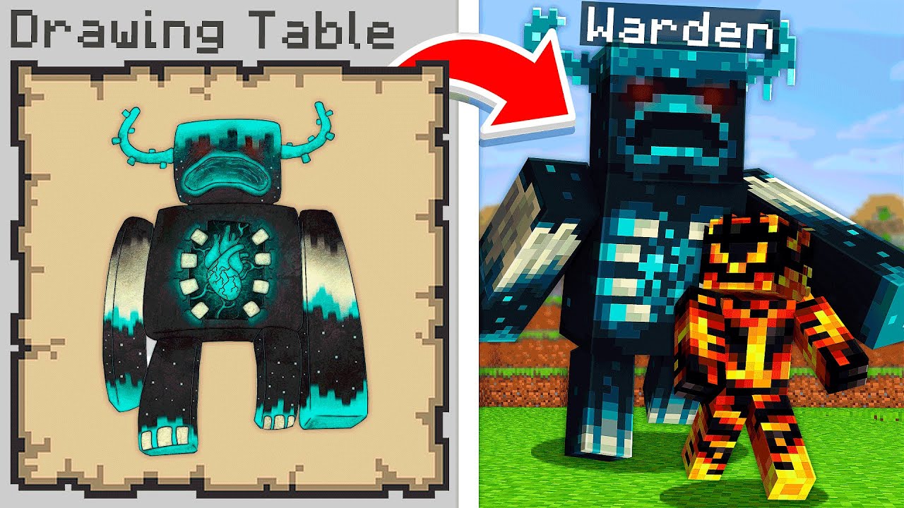 ALT Jeg Tegner Kommer Frem I Min Vens Verden I Minecraft!