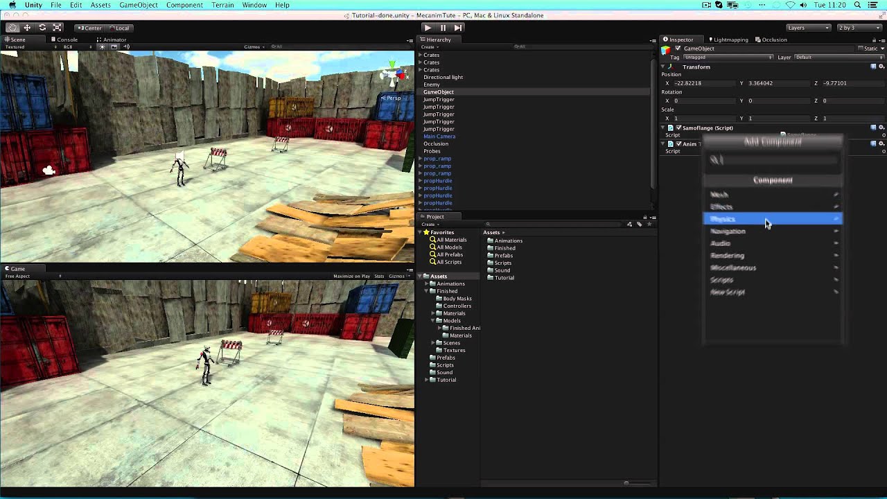 Game Objects and Components - Unity Official Tutorials