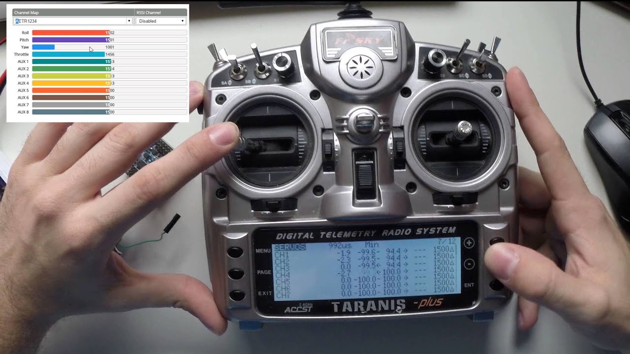 Configurar canales de la Taranis