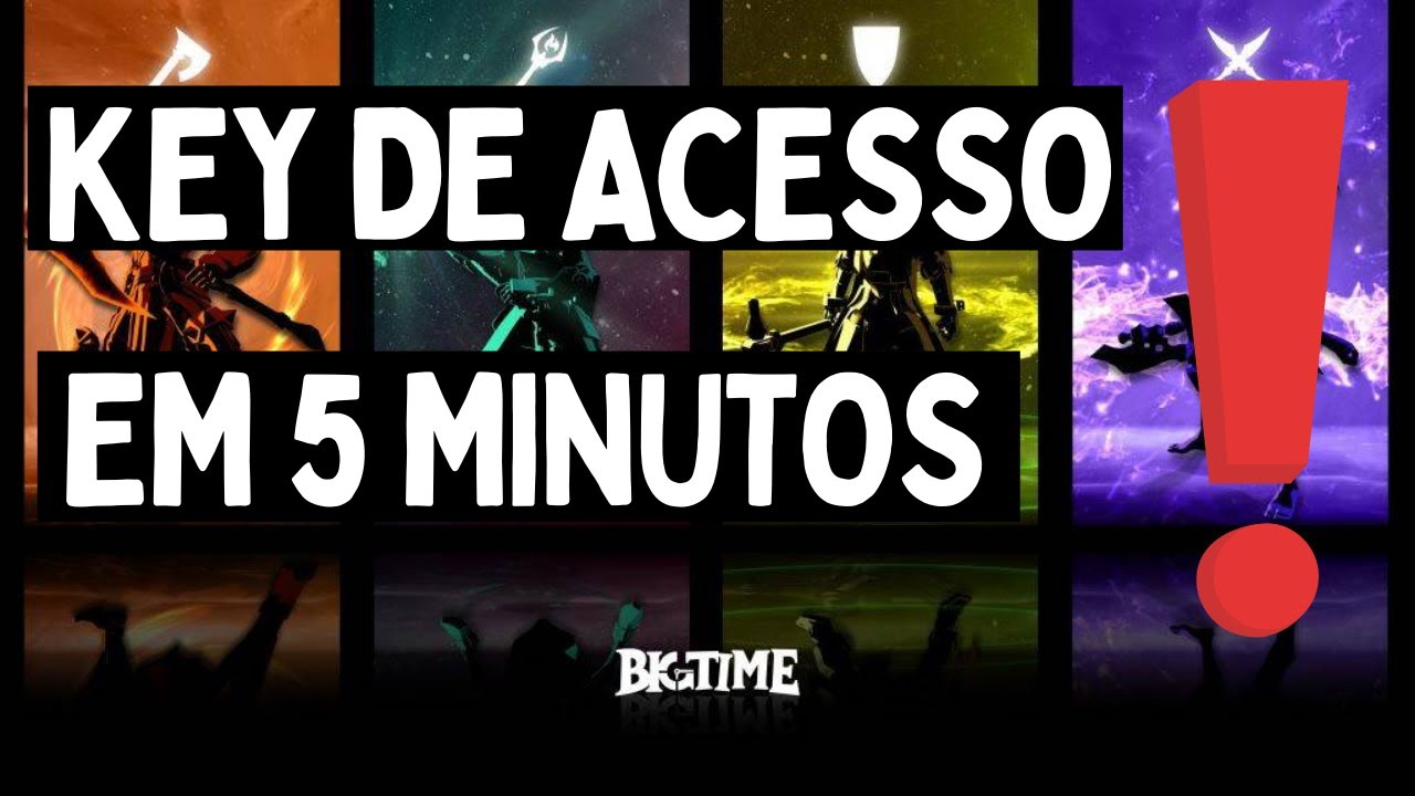 BIGTIME - Como consigo a chave de acesso / KEY?