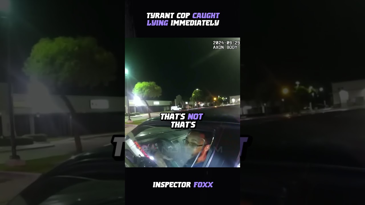Tyrant Cop Caught Lying Immediately