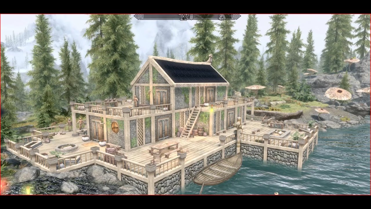 Убежище на озере Илиналта (последняя версия) — Skyrim Special Edition/AE House Mod