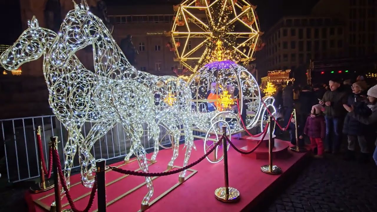 Weihnachtsmarkt Tour 2024 - 5/5 -  Frankfurt - Ro&szlig;markt - 4k60fps