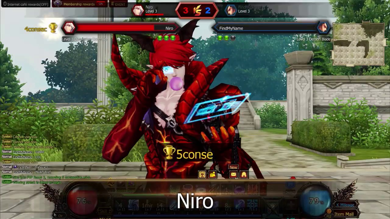 Kritika PvP (Dimension Controller / Warp Mage) vs (Demon Blade / Doom Blade) pro DB in SEA return !!