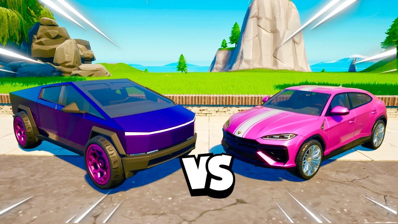 LAMBORGHINI vs TESLA CYBERTRUCK EN FORTNITE 😱😎 Aquí no hay quien viva Fortnite 70
