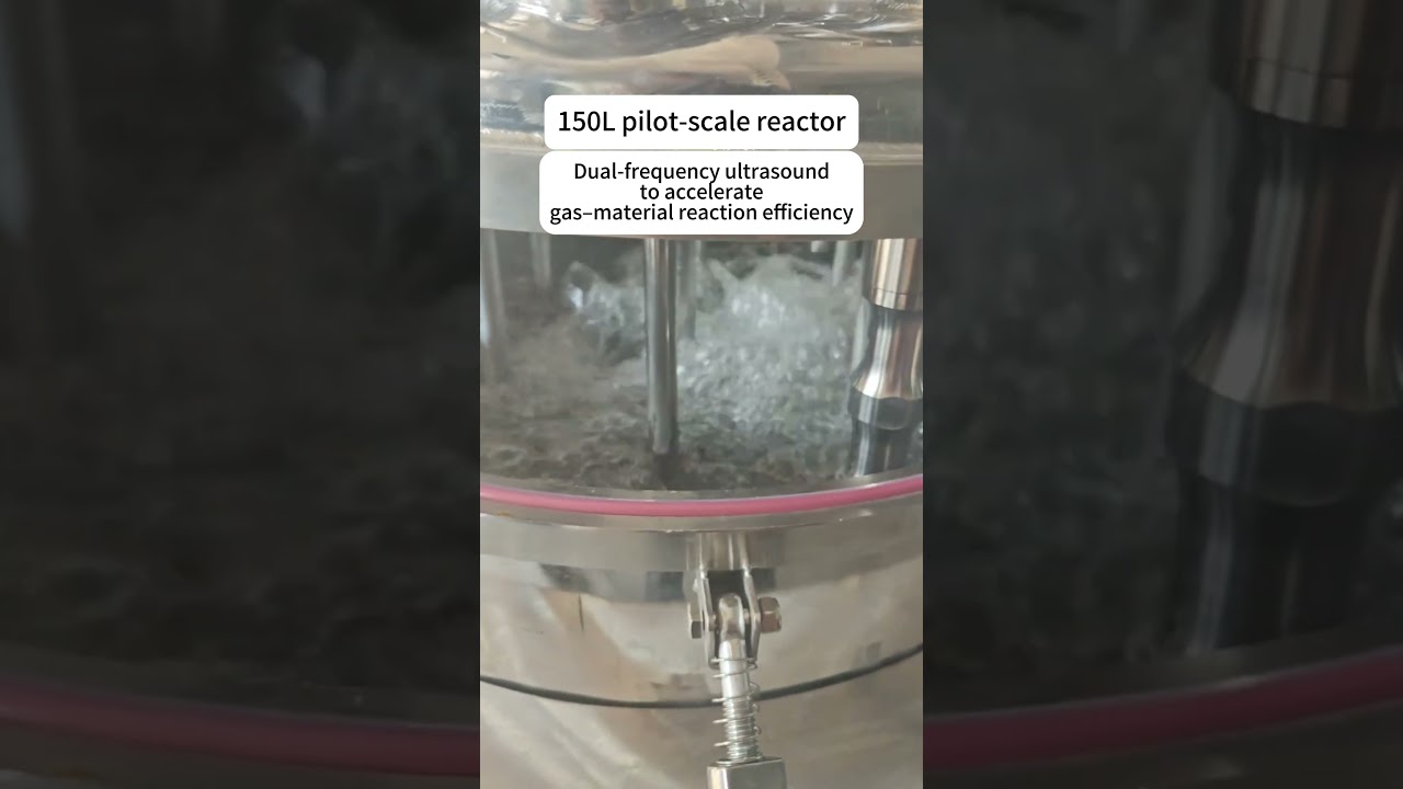 150L Dual-Frequency Ultrasonic Pilot Reactor | Boost Gas–Liquid Reaction Efficiency