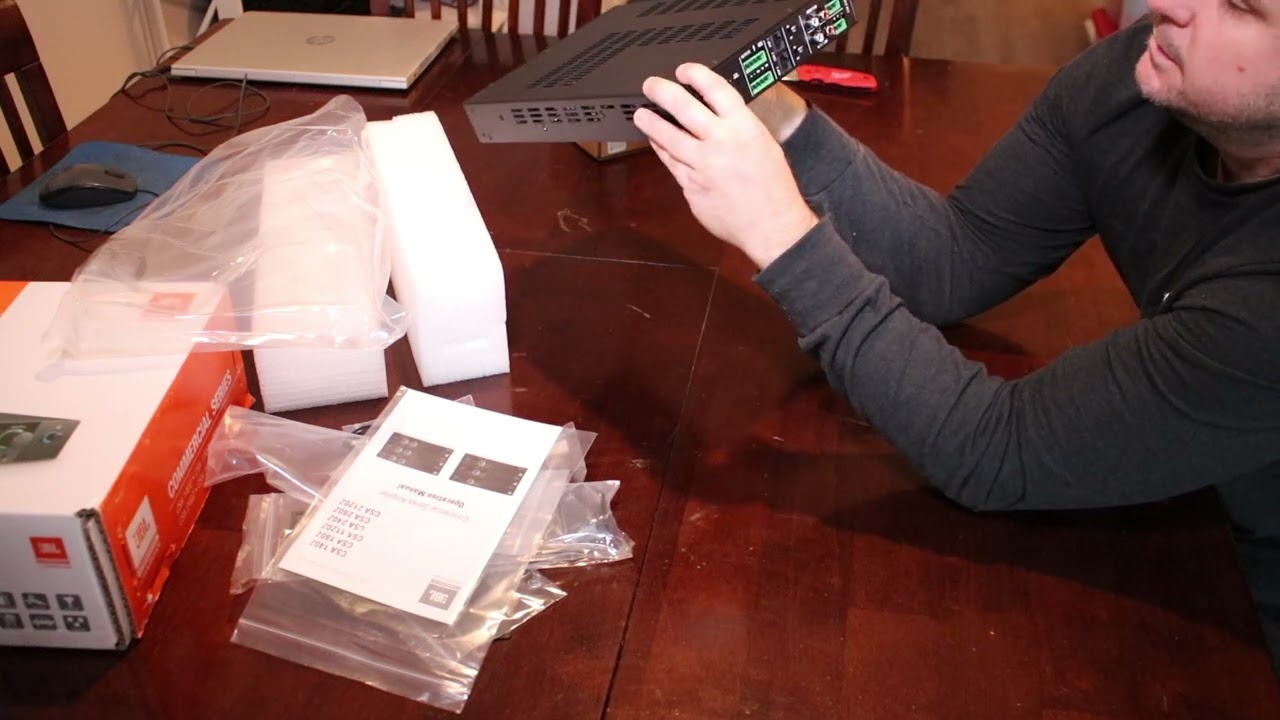 JBL CSA 2120Z 70 volt amplifier unboxing