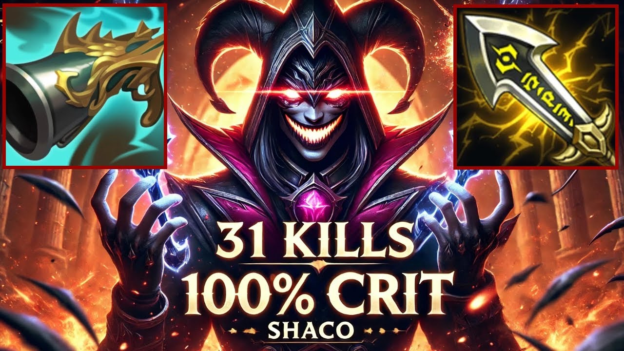 31 Kills Buffed Shaco w Cat Skin -S15 Plat 1 Rank [League of Legends] Full Gameplay - Infernal Shaco