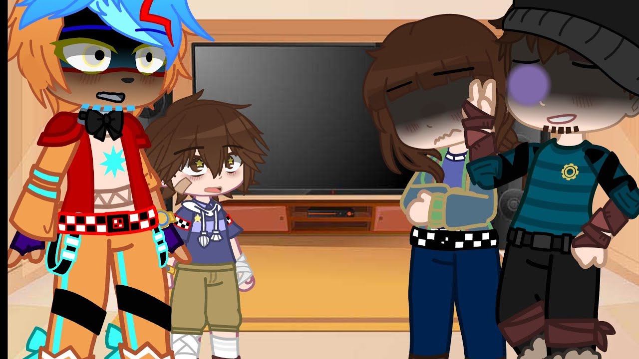 Fnaf Security Breach react to Stranger Things!! //an Officer James Au//