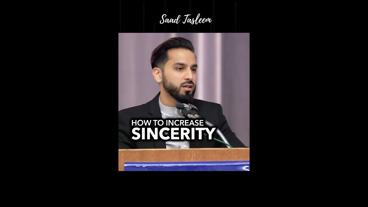 Do THIS to increase your sincerity #islam #shorts #saadtasleem