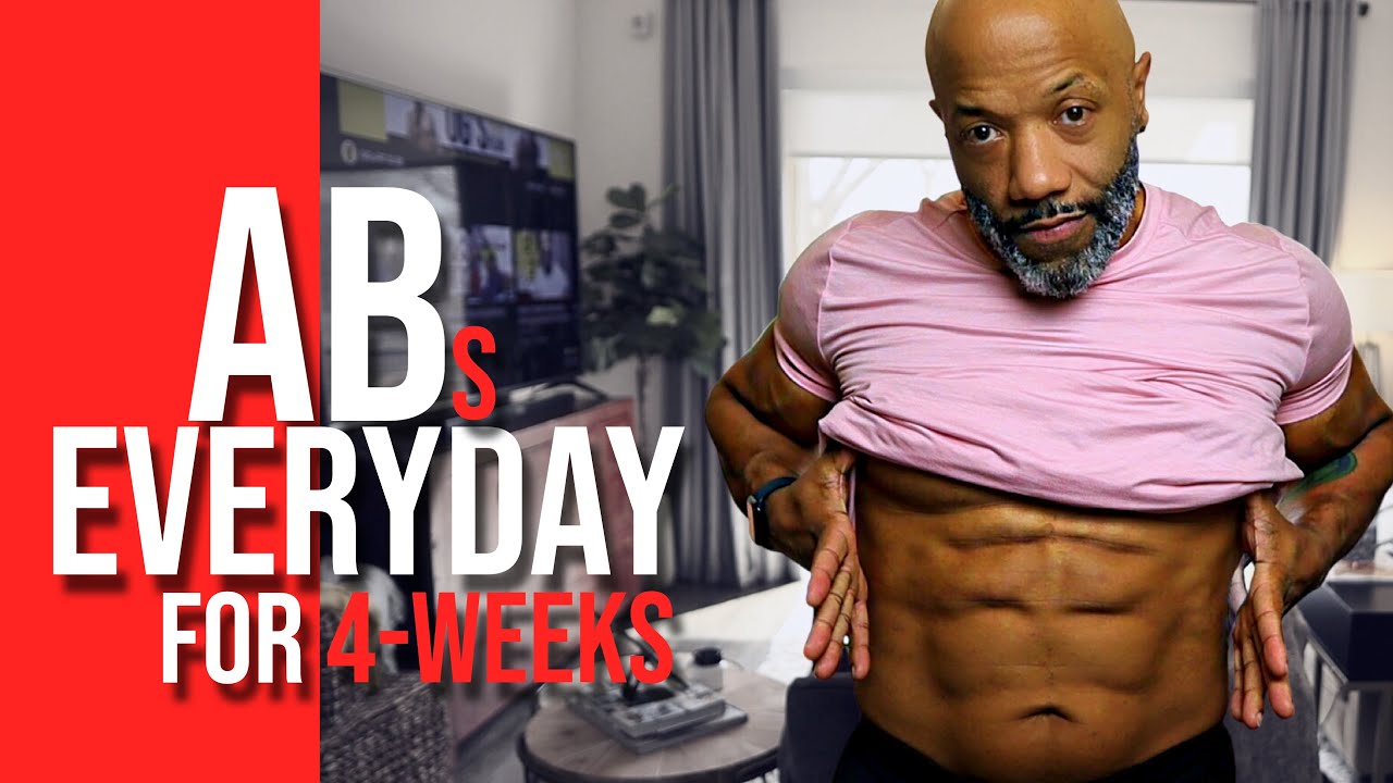 AB WORKOUT FOR  28 DAYS STRAIGHT WHILE ON OMAD | RESULTS