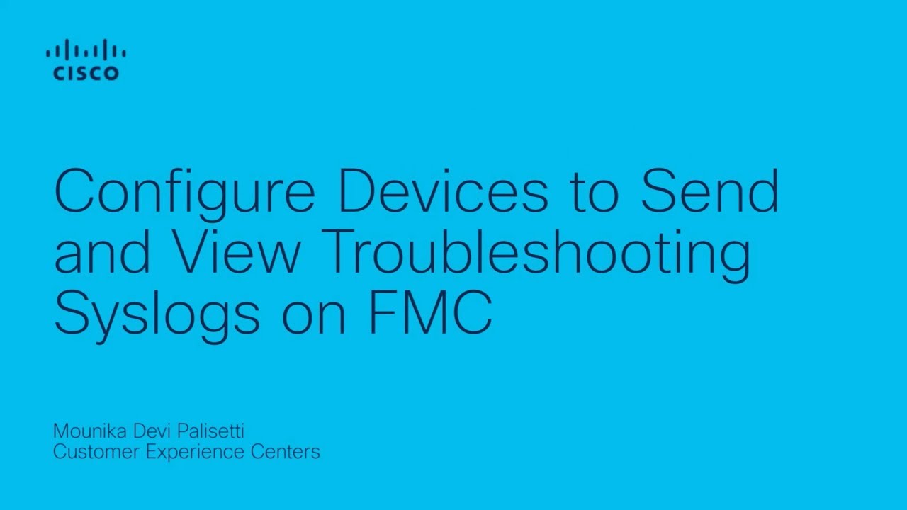 How to Configure Syslog for Troubleshooting on Cisco FTD with FMC | Log Management Guide