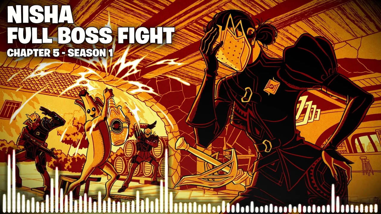 Fortnite Nisha Complete Boss Fight Music (Boss Music with Stingers) [Chapter 5 Season 1]